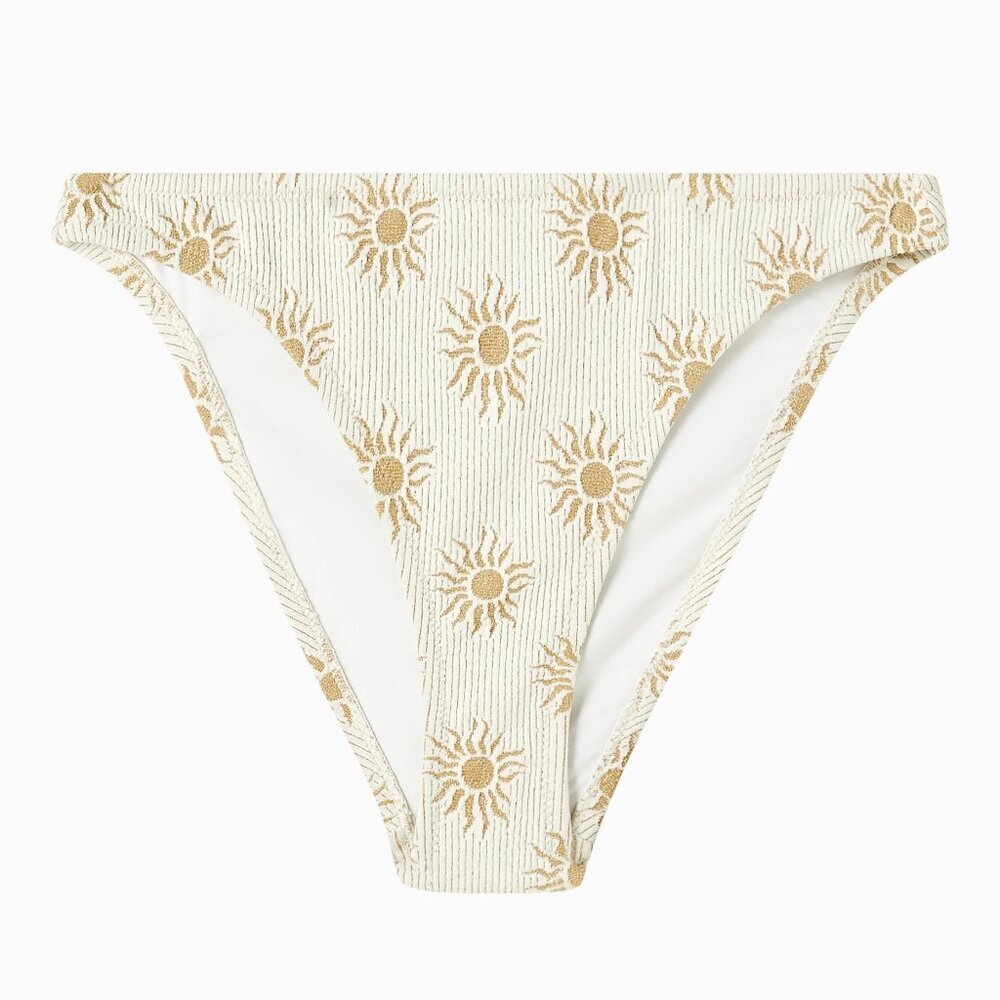 ☀️ SOLID & STRIPED Daniela Bikini Bottom Crinkle Sun Brule